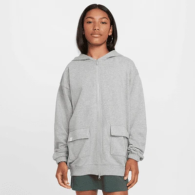 Nike Sportswear Girls' Dri-FIT Oversized Fleece Hoodie. Nike.com