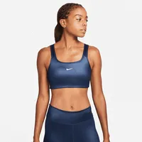 Nike Swoosh Women's Medium-Support 1-Piece Pad Shine Sports Bra. Nike.com