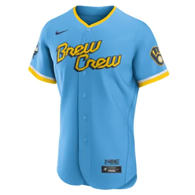 MLB Milwaukee Brewers City Connect (Christian Yelich) Men's Authentic Baseball Jersey. Nike.com