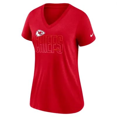 Nike Lockup Split (NFL Kansas City Chiefs) Women's Mid V-Neck T-Shirt. Nike.com