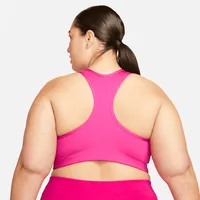 Nike Swoosh Women's Medium-Support Non-Padded Futura Graphic Sports Bra (Plus Size). Nike.com