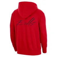 Chicago Bulls Courtside Men's Nike NBA Pullover Fleece Hoodie. Nike.com