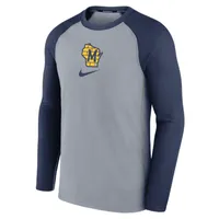 Nike Dri-FIT Game (MLB Milwaukee Brewers) Men's Long-Sleeve T-Shirt. Nike.com