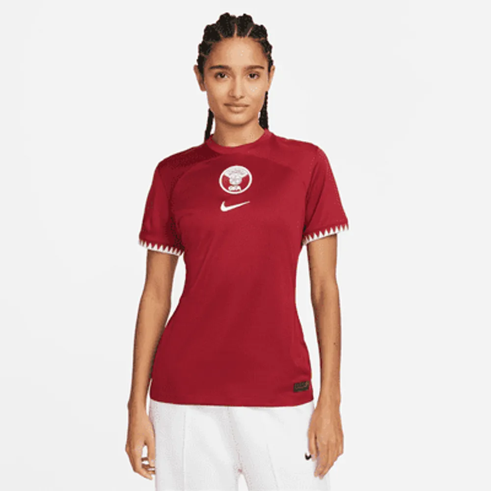 Qatar 2022/23 Stadium Home Women's Nike Dri-FIT Soccer Jersey. Nike.com