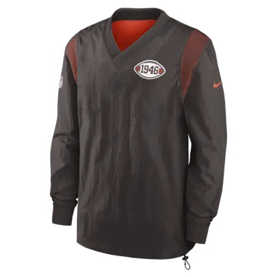 Nike Throwback Stack (NFL Cleveland Browns) Men's Pullover Jacket. Nike.com