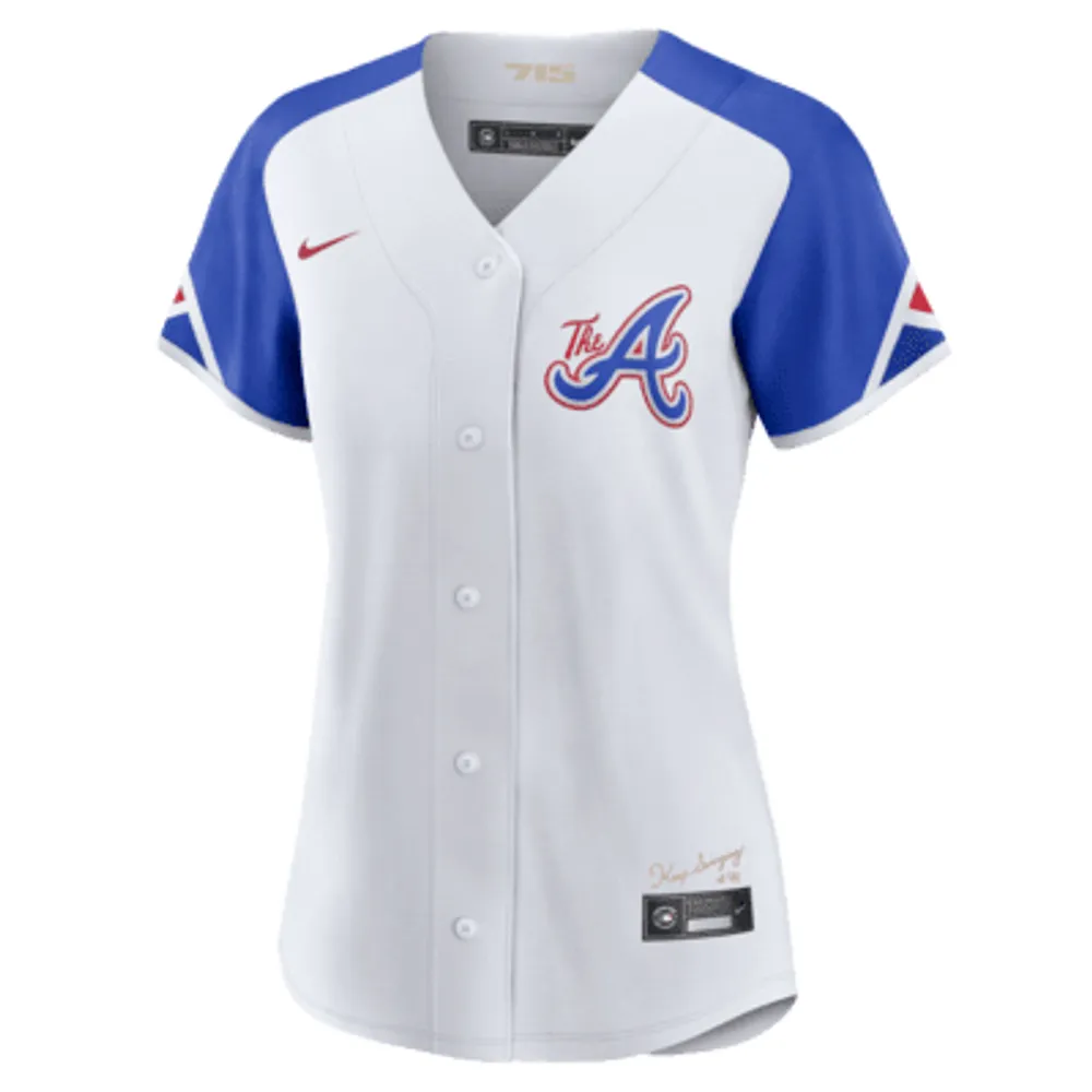 MLB Atlanta Braves City Connect (Hank Aaron) Women's Replica Baseball Jersey. Nike.com