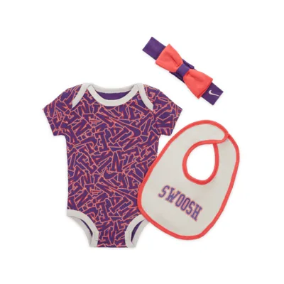 Nike "Join the Club" 3-Piece Boxed Set Baby Bodysuit Set. Nike.com
