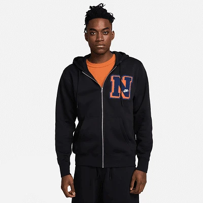 Nike Club Fleece Men's Full-Zip Hoodie. Nike.com