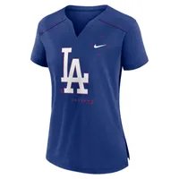 Nike Breathe Pure Pride (MLB Los Angeles Dodgers) Women's Notch Neck T-Shirt. Nike.com