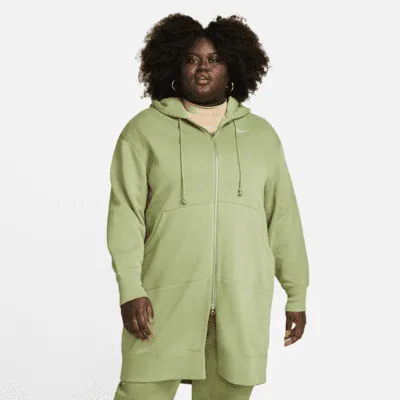 Nike Sportswear Phoenix Fleece Women's Oversized Long Full-Zip Hoodie (Plus Size). Nike.com