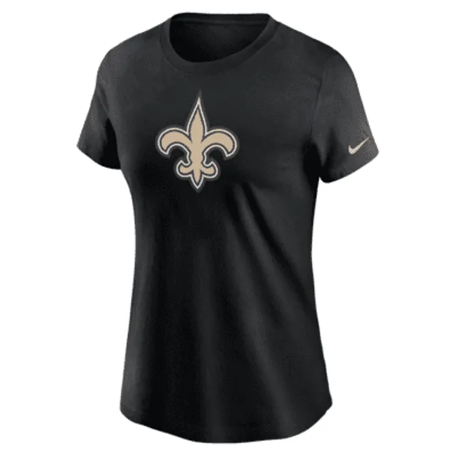 Women's Nike Gold/Black New Orleans Saints High Hip Fashion T-Shirt Size: Extra Small