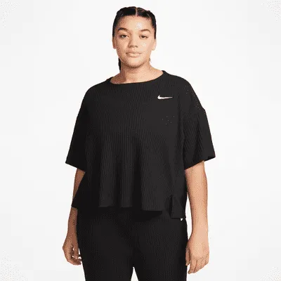Nike Sportswear Women's Ribbed Jersey Short-Sleeve Top (Plus Size). Nike.com