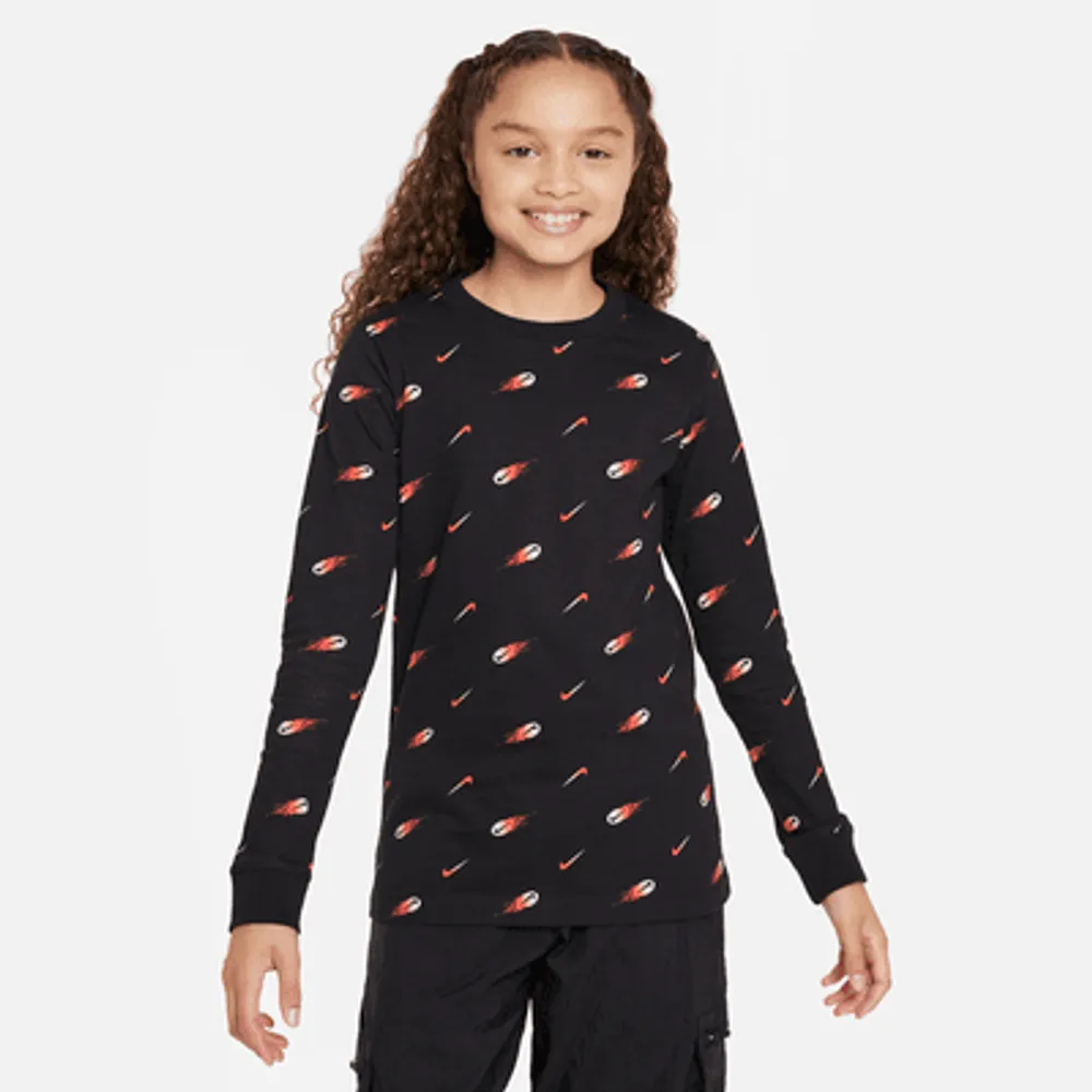 Nike Sportswear Big Kids' Long-Sleeve T-Shirt. Nike.com