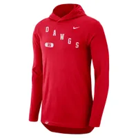 Georgia Men's Nike Dri-FIT College Hooded Long-Sleeve T-Shirt. Nike.com