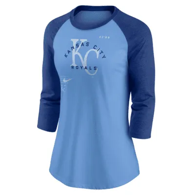 Nike Next Up (MLB Kansas City Royals) Women's 3/4-Sleeve Top. Nike.com