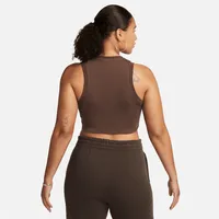 Nike Sportswear Chill Knit Women's Tight Cropped Mini-Rib Tank Top. Nike.com