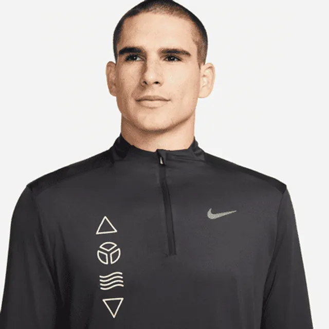 Nike Men's Dri-Fit Run Division Element Full-Zip Running Top Green