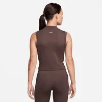 Nike One Fitted Women's Dri-FIT Mock-Neck Cropped Tank Top. Nike.com