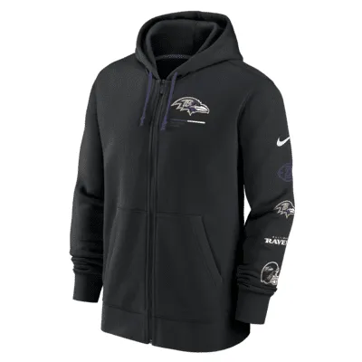 Nike Team Surrey (NFL Baltimore Ravens) Men's Full-Zip Hoodie. Nike.com