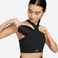 Nike Swoosh Icon Clash Wrap Women's Medium-Support 1-Piece Pad Sports Bra. Nike.com