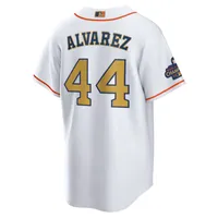 MLB Houston Astros 2022 World Series Champions Gold (Jose Altuve) Men's Replica Baseball Jersey. Nike.com