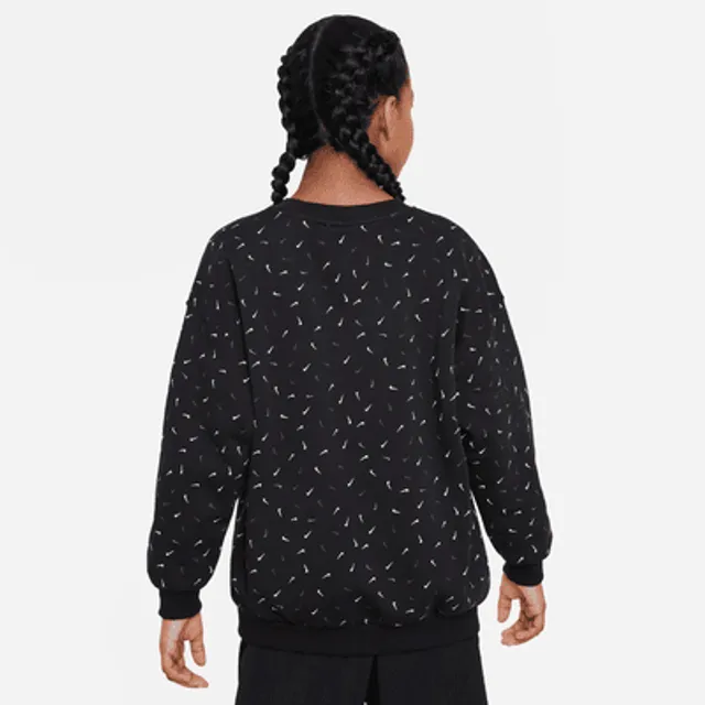 Nike Sportswear Big Kids' (Girls') Oversized Fleece Crew-Neck Sweatshirt.  Nike.com