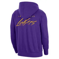 Los Angeles Lakers Courtside Men's Nike NBA Pullover Fleece Hoodie. Nike.com