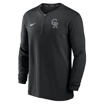 Colorado Rockies Authentic Collection Game Time Men's Nike Dri-FIT MLB 1/2-Zip Long-Sleeve Top. Nike.com