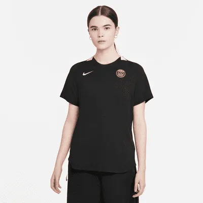 Haut de football à manches courtes Nike Dri-FIT Paris Saint-Germain pour Femme. FR