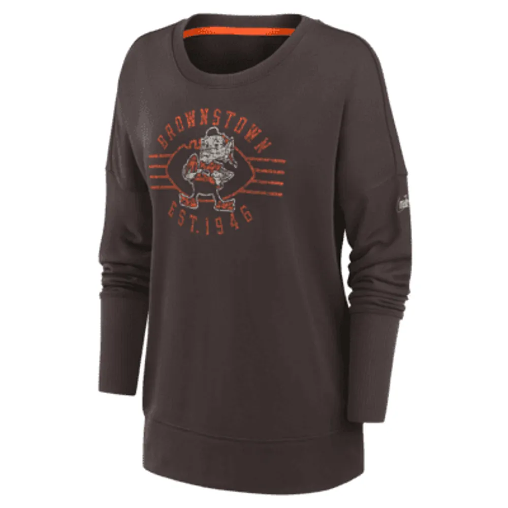 Nike Dri-FIT Rewind Playback Icon (NFL Cleveland Browns) Women's Long-Sleeve Top. Nike.com