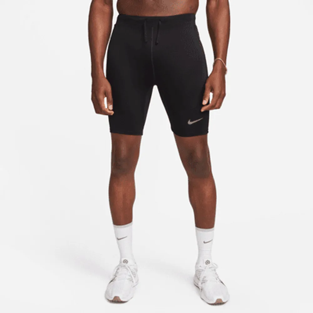 NIKE Nike Dri-FIT ADV AeroSwift Men's 1/2-Length Racing Tights, Black  Men's Shorts & Bermuda