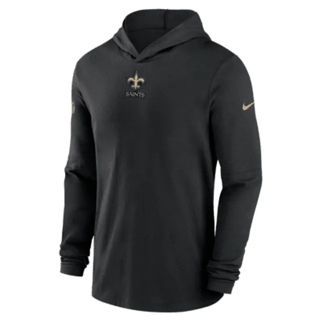 Men's Nike Black New Orleans Saints 2022 NFL Crucial Catch Therma Performance Pullover Hoodie Size: Extra Large