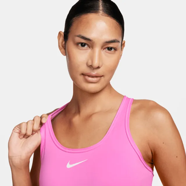 Nike Women`s Swoosh Medium-Support Longline Sports Bra