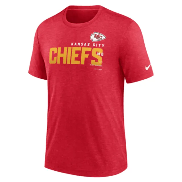 Nike Men's Kansas City Chiefs Sideline Velocity T-Shirt - Grey - XL Each