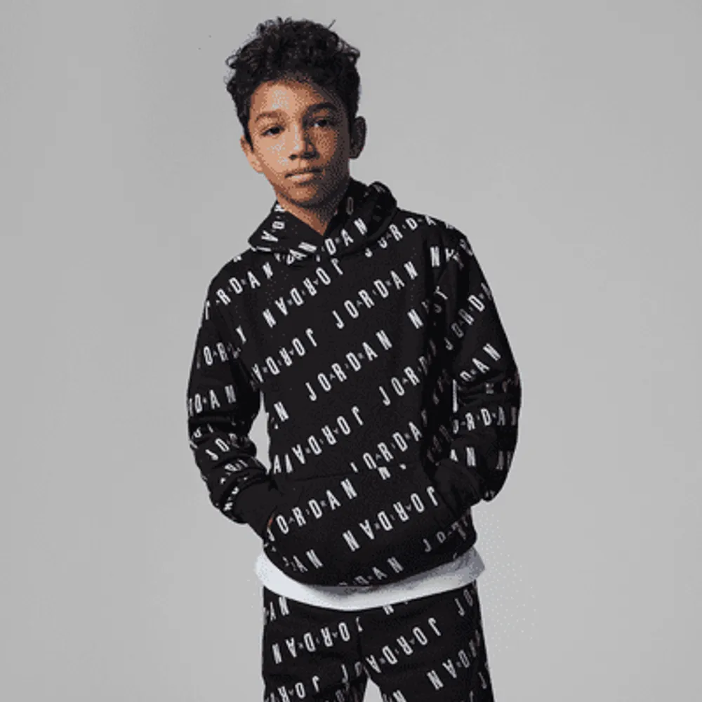 Jordan Essentials Printed Pullover Hoodie Big Kids' Hoodie. Nike.com