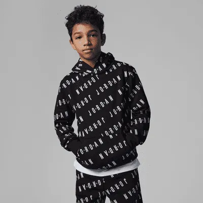 Jordan Essentials Printed Pullover Hoodie Big Kids' Hoodie. Nike.com