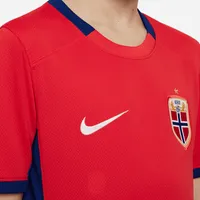 Norway 2023 Stadium Home Big Kids' Nike Dri-FIT Soccer Jersey. Nike.com