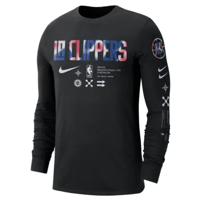 LA Clippers Men's Nike NBA Long-Sleeve T-Shirt. Nike.com