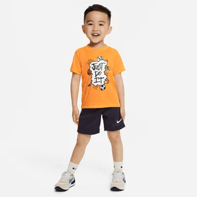 Nike Dri-FIT Blocked Shorts Set Little Kids' 2-Piece Set. Nike.com