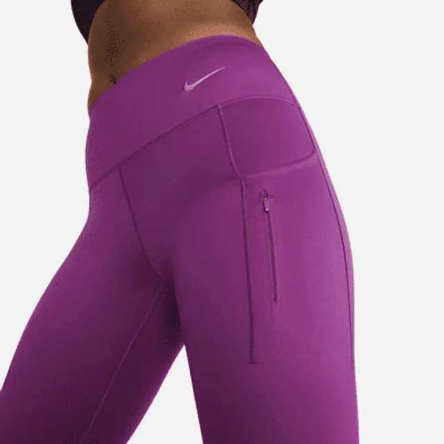 Nike, Pants & Jumpsuits, Nike Womens Desert Berry Yoga Drifit 78 Leggings  Size 2x