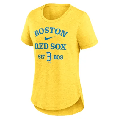 Nike City Connect (MLB Boston Red Sox) Women's Mid V-Neck T-Shirt