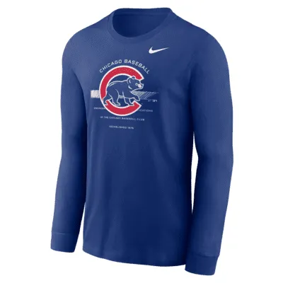 Nike Over Arch (MLB Chicago Cubs) Men's Long-Sleeve T-Shirt. Nike.com