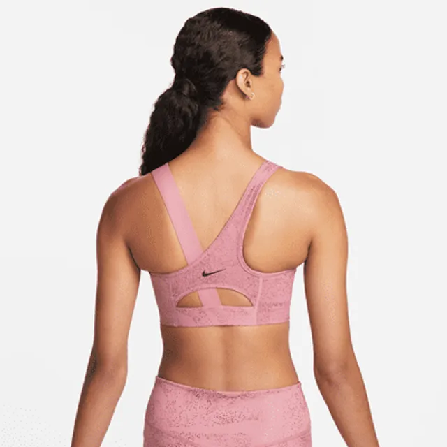 Buy Nike Pale Pink Medium Swoosh Support Padded Vest With Built In