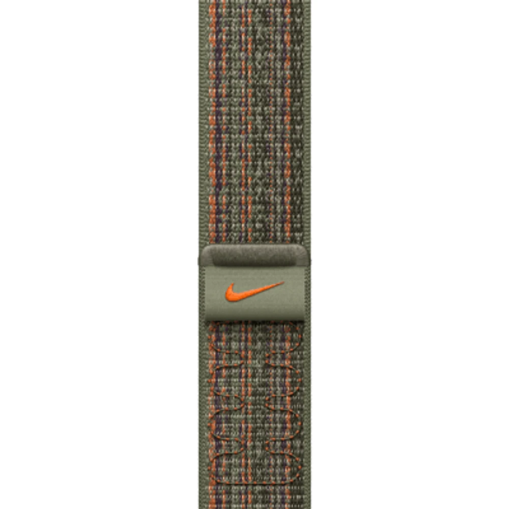 41mm Sequoia/Orange Nike Sport Loop. Nike.com