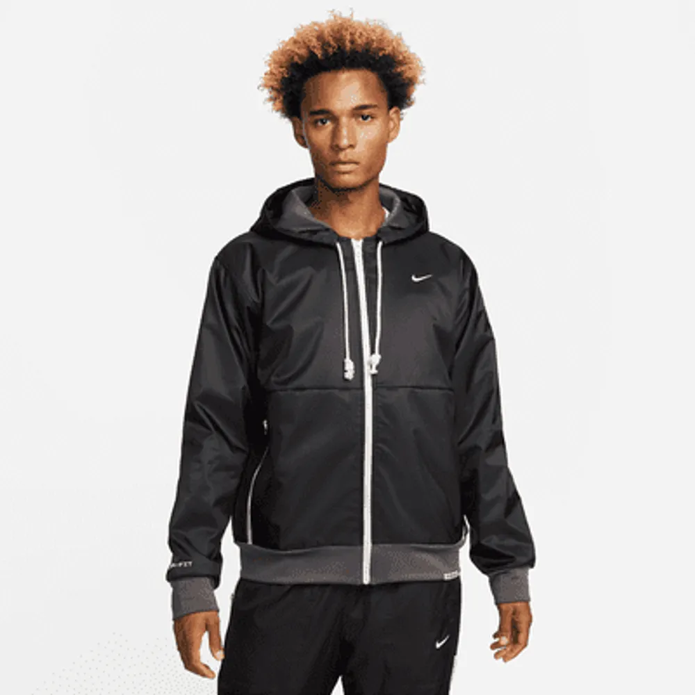 Nike Therma-FIT Standard Issue Men's Winterized Full-Zip Basketball Hoodie. Nike.com