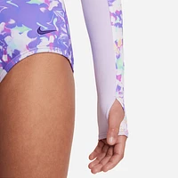 Nike Swim Big Kids' (Girls') Long-Sleeve One-Piece Swimsuit. Nike.com