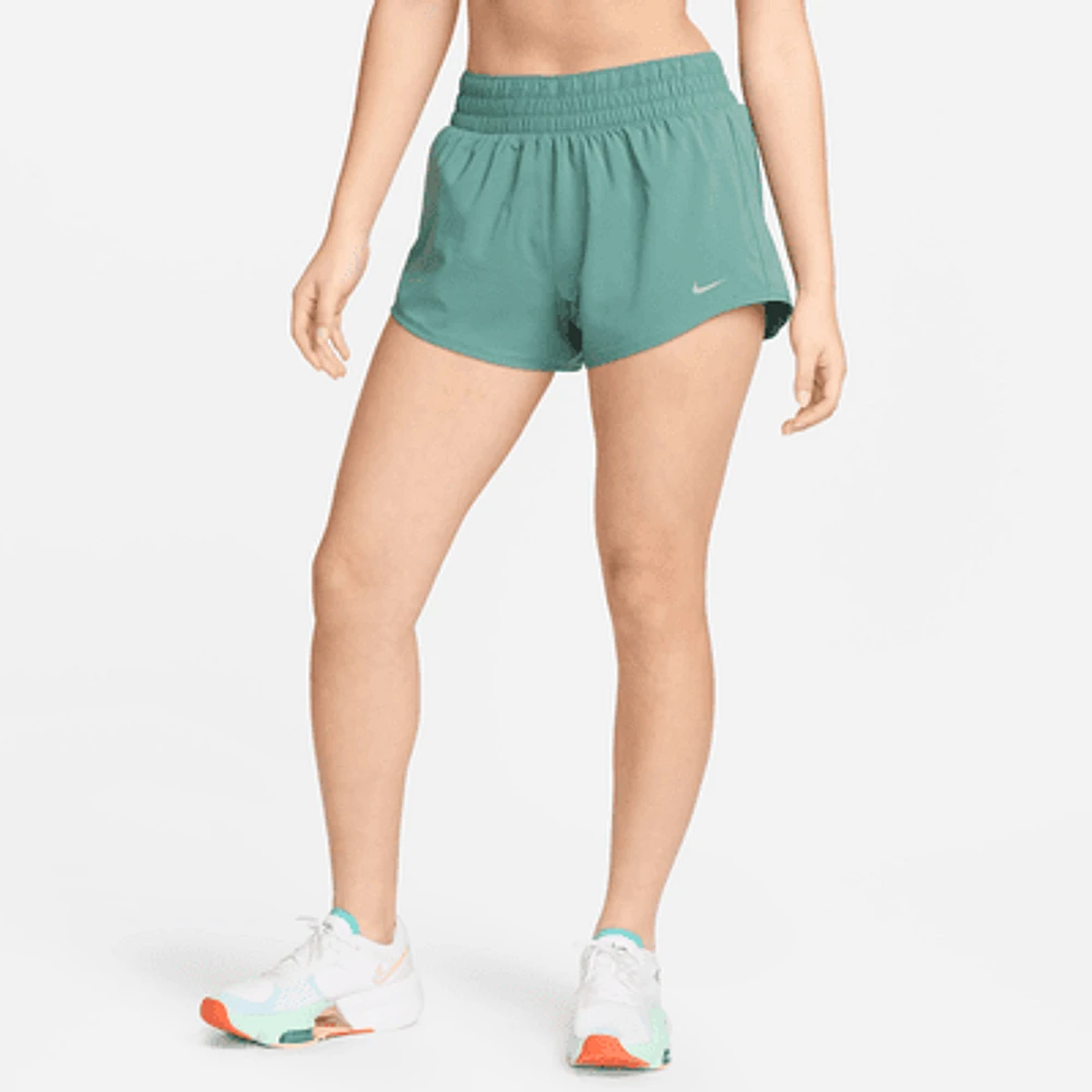 Nike One Women's Dri-FIT Mid-Rise 3" Brief-Lined Shorts. Nike.com