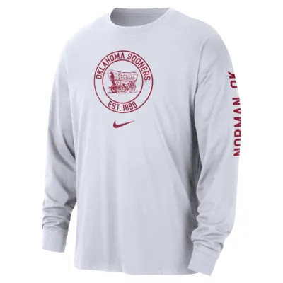 Oklahoma Max90 Men's Nike College Long-Sleeve T-Shirt. Nike.com