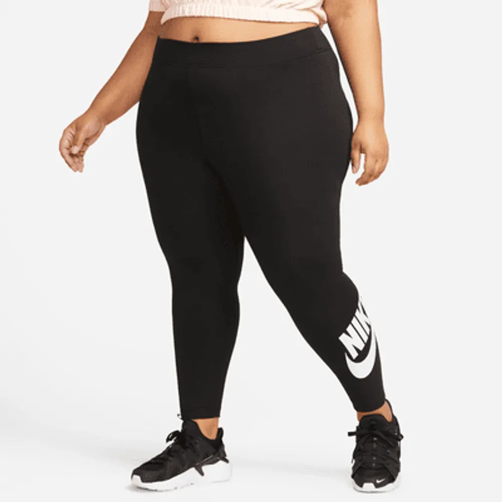 Shop Nike High Waisted Womens Graphic Leggings Black