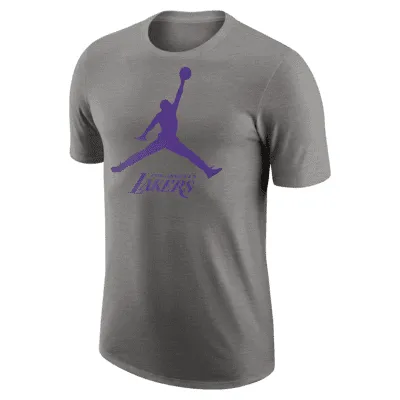 Nike Men's Los Angeles Lakers Purple Logo T-Shirt, Medium